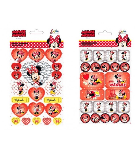 Adesivo decorativo Minnie Mouse - Grafons saquinho com 02 unidades